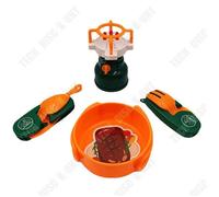 Td® Ensemble De Vaisselle Pour Réchaud De Camping En Plein Air Pour Enfants De 4 Jouets Éducatifs Interactifs Parent-Enfant Multicolore