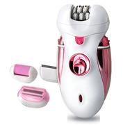 TD® Épilateur Rasoir Râpe de poche compact et léger Trousse de pédicure 4 en 1 Rasoir électrique sans douleur cadeau femme