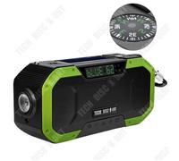TD® Extérieur solaire d'urgence sans fil bluetooth haut-parleur lampe de poche manivelle production d'énergie audio multifonctionnel