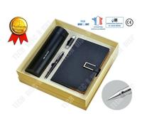 TD® Fournitures cadeau entreprises logo personnalisable sur mesure imprimé dessus 4pcs carnet de note gourde stylo clé USB