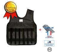 Td® Gilet Porteur Invisible Gilet De Fitness En Cours D'exécution Réglable Sueur Respirante Avec Plaque D'acier De 5 Kg