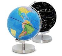 TD® Globe terrestre lumineux LED écologique vision satellite interactif rotatif décoration intérieur autonome densité population