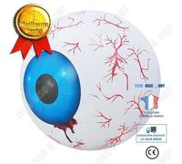 Td® Halloween Decoration Pvc Gonflable Led Télécommande Boule Émettant De La Lumière Décoration Flash Boule Changeant De Couleur