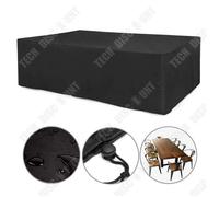 Td Housse Salon De Jardin 210d 180x120x74 Cm D'extérieur Pour Table Et Chaise De Jardin Cour Imperméable Anti-Poussière Tissu Oxford Multicolore