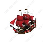 TD® Jouet de bloc de construction adulte, modèle de bateau pirate
