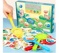 TD® Jouet de tapette à mouches en bois pour enfants Version anglaise Jeu société de tapette mouches pour entraînement à la