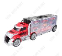 Td® Jouets Voiture Conteneur Stockable Enfants Grande Plastique Modèle De Véhicule D'ingénierie De Simulation Jouets Pour Garçons Multicolore