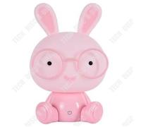 TD® Lampe LED de Nuit Mignon Lapin Lumière de Nuit Bébé Chambre Lampe/ Cadeau Noël Lampe de Chevet Décor Enfants Lumières