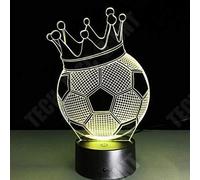 TD® Lampe optique poser décoratif tactile 7 couleur illusion optique modèle football King - faible consommation câble USB 3 piles AA