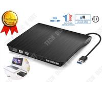 TD® Lecteur DVD Externe USB 3.0 portable usb pc asus mac macbook air windows asus ordinateur CD Graveur Enregistreur Rapide Câble