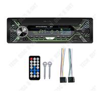 Td® Lecteur Mp3 Pour Voiture 18.8*8.5*5.8cm Radio Fm Télécommande Sans Fil Prise En Charge De La Lecture De La Carte U-Disk Tf Au