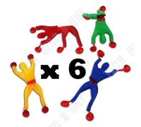 Td? Lot De 6 Acrobates En Collants - 8,5 Cm- Petits Jouets Kermesse, Anniversaire Enfants - F?Te D??Cole - Jouets Amusants