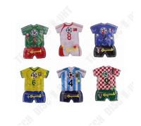 TD® Lot de 6 Mini Flippers- Motif Maillot de Foot - Jeux Kermesse Anniversaire Enfants