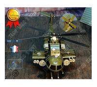 TD® maquette helicoptere militaire enfant jouet retro de combat garcon armee missile anniv exterieur interieur imagination fille