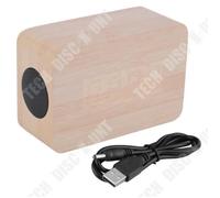 TD® MINI Rectangle Président bois Bluetooth FM numérique sans fil haut-parleur portable Couleur de lumière Haut-Parleur décoratif