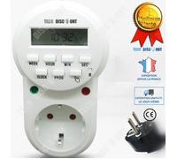 Td® Minuterie Prise Electrique Digitale De Cuisine Programmable Mecanique Minuteur Electronique Escalier Compte A Rebours Exterieur