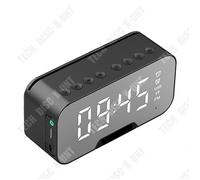 TD® Miroir Audio Bluetooth Enceinte Bluetooth sans fil Portable Carte Cadeau Branchement Horloge Étudiant Réveil Ordinateur Audio
