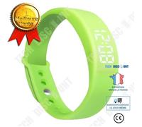 Td® Montre Bracelet Intelligent Led 5w Multifonctionnelle / Podomètre Sommeil Surveillance Smart Bracelet Silicone (Verte)