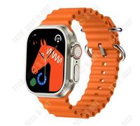 TD Montre intelligente orange élégante smartwatch homme montre connectée femme montre intelligente parlante Bluetooth charge sans