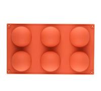 Td® Moule 6 Demi-Sphères En Silicone- Plat À Four En Silicone Anti-Dérapants Très Résistant, Gâteau De Cuisson-Congélation