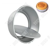 Td® Moule À Gâteau En Mousseline De Soie À Bord Biseauté Mobile Anodisé À Fond Vivant Rond, En Mousse De Comté 8 Pouces