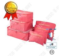 TD® Organisateurs de 6 Pièces Organisateurs Valise Sacs de Rangement Nylon 3 Cubes + 3 Pochettes
