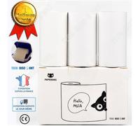 TD® papier thermique mini imprimante hp portable polaroid photo blanc feuille de rechange 3 rouleaux petit pour boite pratique image