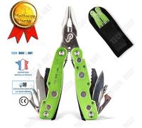 TD® Pince multifonction coupante multiprise crocodile à rivets étau ampèremétrique 9 en 1 outils acier inoxydable de serrage