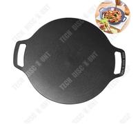 Td® Poêle À Griller De Style Coréen Poêle À Griller Barbecue Camping Mcribs Poêle À Griller Teppanyaki Ronde Four À Cassette Rond