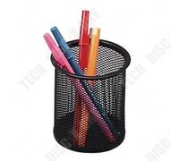 TD® Pot à Crayons en Maille Noir/ Fournitures de bureau Boîte de rangement pour stylo Pratique