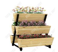 Td® Pots Carrés De Jardin 75lx78lx77hcm Pot Carrés De Jardin Potager Irrigation Insert Drainage Feutre Pots Carrés De Légumes En Boi Multicolore