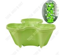 Td® Pots De Fleurs Boîtes De Plantation Tridimensionnelles Multicouches Pots De Fraises Pots De Fleurs De Balcon Pots En Plastique Multicolore