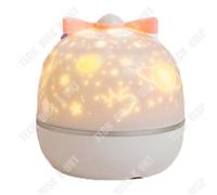 Td® Projecteur Veilleuse Avec Boîte À Musique Et 6 Films De Projection 360 Rotation Starry Sky Projecteur Lampe Pour Chambre D'enfan