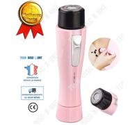 TD® rasoir electrique pour femme visage maillot bikini sous la douche sans douleur moustache homme corps peau sensible etanche
