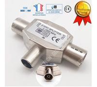 TD® Répartiteur TV blindé 1 entrée mâle 2 sorties femelles Ø9,52mm - outil informatique - connecteur male et femelle