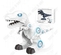 TD? Robot dinosaure m?canique intelligent télécommand? avec puzzle Lumière et musique jouet pour enfants télécommand? ?lectrique