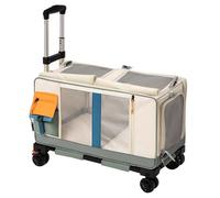 TD® Sac à dos chariot pour animaux de compagnie capsule spatiale détachable chat et chien multi-fonction sortir sac transparent