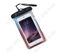 TD® Sacoche étanche pour téléphone portable Étui transparent pour smartphone étanche pour camping Arrosage Kayak Pêche Rafting