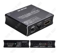 TD® Séparateur audio HDMI 4K60PS5 vers fibre optique 5.1 séparateur de casque audio 3.5 connecté à l'amplificateur de puissance audi