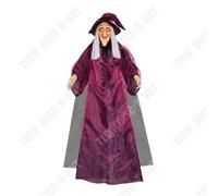 Td® Sorcière Suspendue Fantôme 178*106 Cm Son Et Lumière Conception Tactile Convient Pour Halloween, Décoration De Maison Hantée