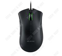 TD® Souris de jeu de roue noire lumière verte manger du poulet souris d'élite compétitive souris de jeu USB de bureau filaire