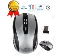 TD® Souris optique sans fil bluetooth gamer photoélectrique ergonomique silencieuse bureau grise jeu avec piles