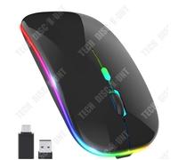 TD® Souris sans fil Bluetooth 2.4G Bluetooth Dual Mode Rechargeable Mouse Silent Light Computer Laptop Office Gaming Mouse