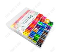 Td® Stylo Marqueur Aquarelle À Double Tête De 80 Couleurs Art Brosse À Tête Douce Ensemble Marqueur Stylo Ligne Crochet Stylo