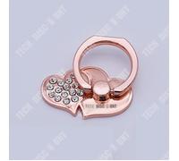 TD® Support de bague de doigt pour téléphone Forme de coeur d'amour Compact et pratique Porte-bague 360 Universel Porte-bague en m
