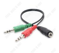 TD? T?l?phone portable 3,5 mm un-en-deux ordinateur portable microphone c?ble casque adaptateur deux-en-un c?ble audio