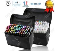 Td® Trousse De Marqueurs Peinture Enfant École Couleur Set 80 Dessin Design Stylo Peint À La Main Artiste Encre Coloriage Vives