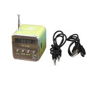 TD-V26 Mini Radio Récepteur Bluetooth Sans Fil HautréusNumérique Fm Radio Pour PC Téléphone Régule 3 Lecteur De Musique SupportSDs Carte - Type Green