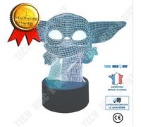 TD® Veilleuse 3D LED Star Wars bébé Yoda Meme Figure veilleuse pour enfants chambre d'enfant
