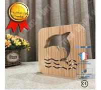 Td® Veilleuse De Table Motif Dauphin Led Lampe Bureau Nuit Décoration Tendance Moderne Lampe Design Dauphin Lumière Chargement Usb Multicolore